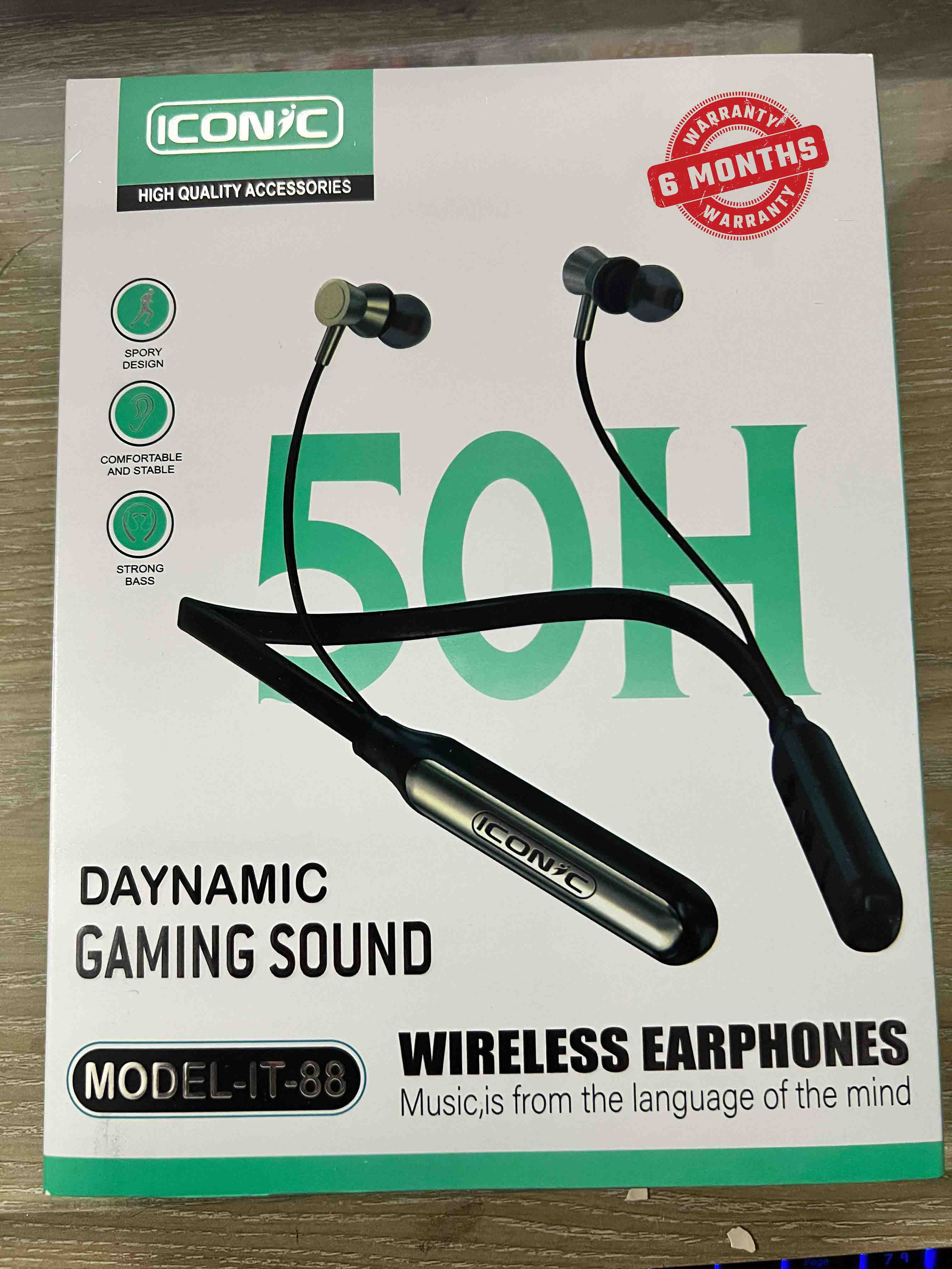 ICONIC WIRELESS EARPHONES MODEL-IT-88